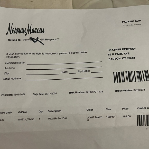 COPY - Tory Burch 2024 Logo Sandals w Receipt Box Dustbag Sz 9.5 - Picture 5 of 8